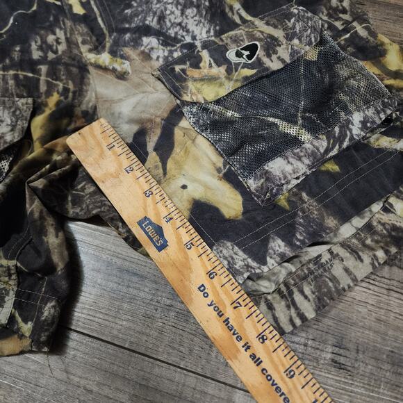 Mossy Oak Camouflage Elastic Pull up Shorts size small Men 2330 - Picture 3 of 5